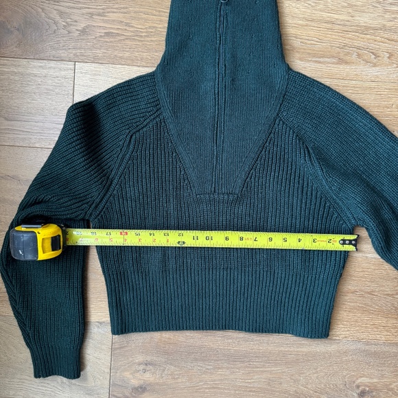 Wayf Nelle Half Zip Pullover in Forest Green | Size XS - Picture 7 of 7
